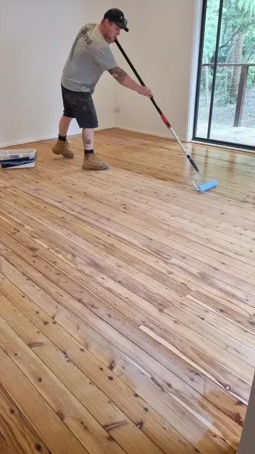 Timber floor polishing and coating Central Coast