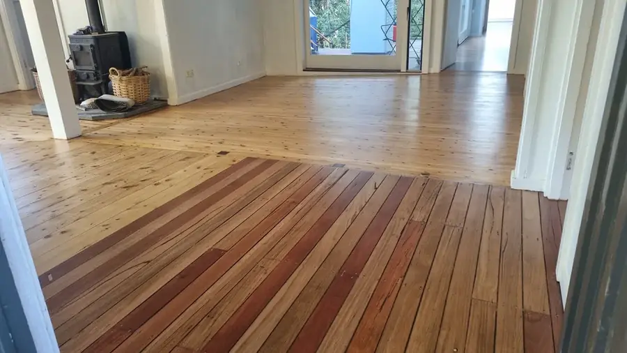 Freshly coated hardwood floor, Gosford NSW